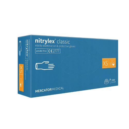 RĘKAWICZKI NITRYLOWE XS